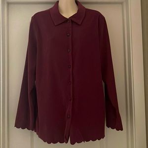 Denim & co women’s button down blouse